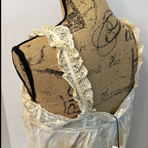 UNSUBSCRIBED COTTON TIE DYE BOHO BEACHY CROCHET TOP SIZE 8 - Picture 6 of 14